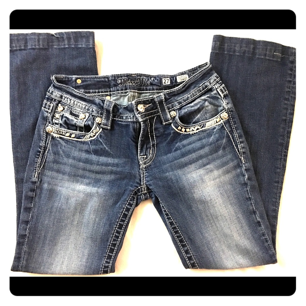 Miss Me Jeans. Size 27/34. Signature Boot Cut